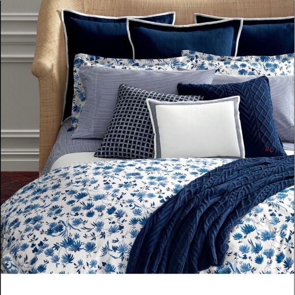 Ralph Lauren Adelaide Floral Sateen Standard Sham - Picture 2 of 5